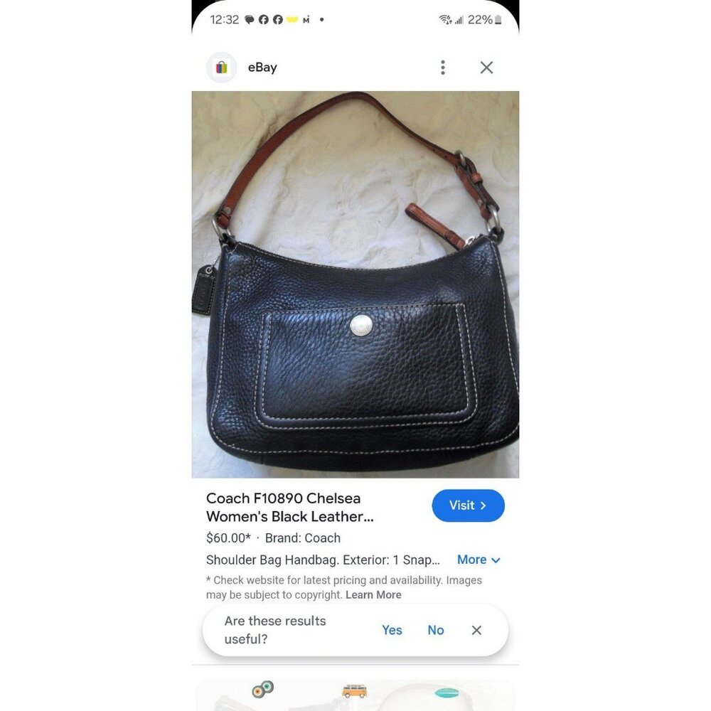 vintage black‎ Coach purse/ wallet combo - Picture 2 of 12